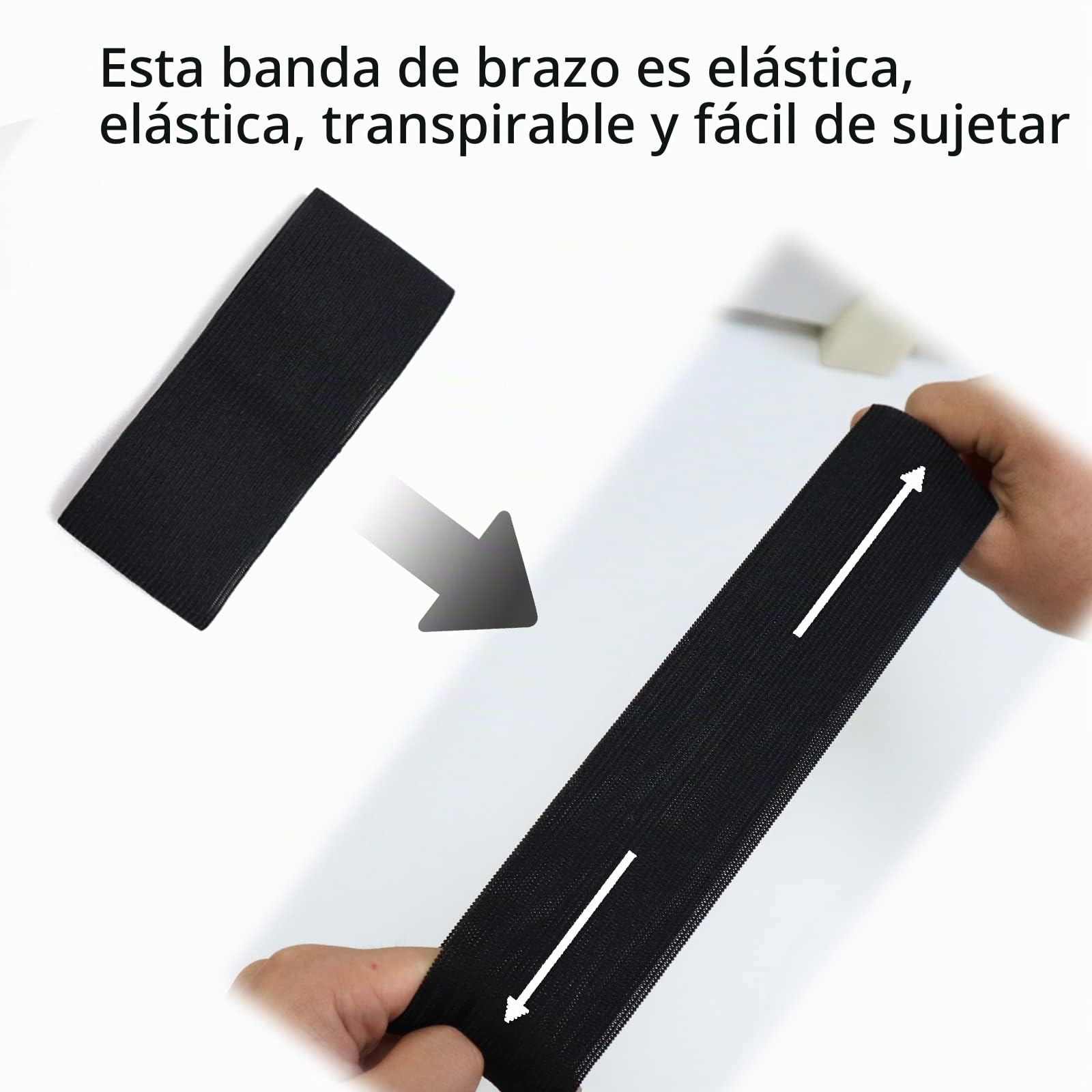 20 Piezas Brazalete de Capitanes Banda de Brazo Elástico de Fútbol para Deportes de Hielo y Nieve, Deportes de Tiro, Deportes de Carrera, Fútbol, ​​Baloncesto, Funerales, Luto, Conmemoración