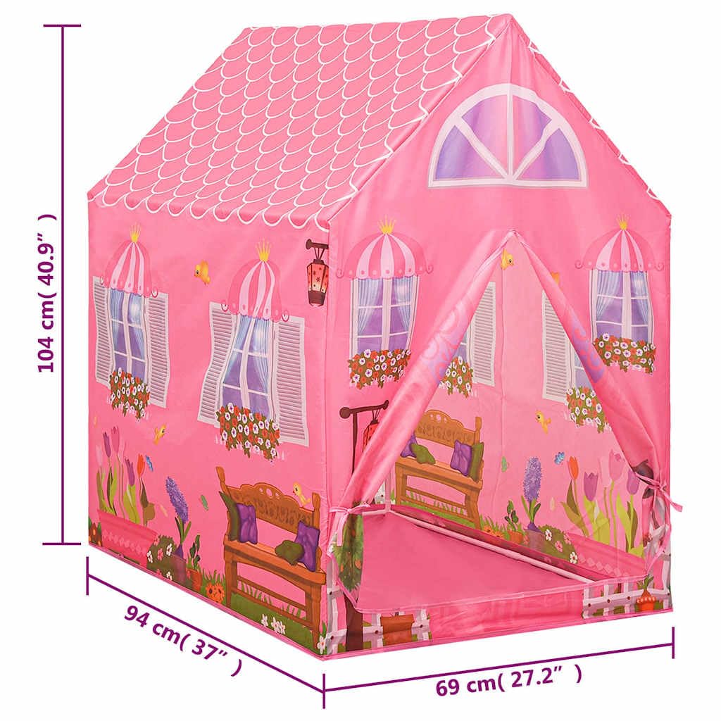 Mangloder Kinder-Spielzelt mit 250 Bällen Rosa 69x94x104 cm, langlebiges Polyester, ideal für drinnen und draußen, großes Spielhaus für Kinderzimmer, Garten, Geburtstag, Camping und Rollenspiele