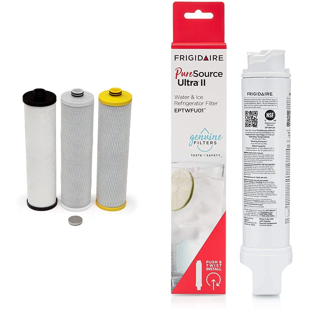 Aquasana Replacement Filter Cartridges for 3Stage Max Flow Claryum