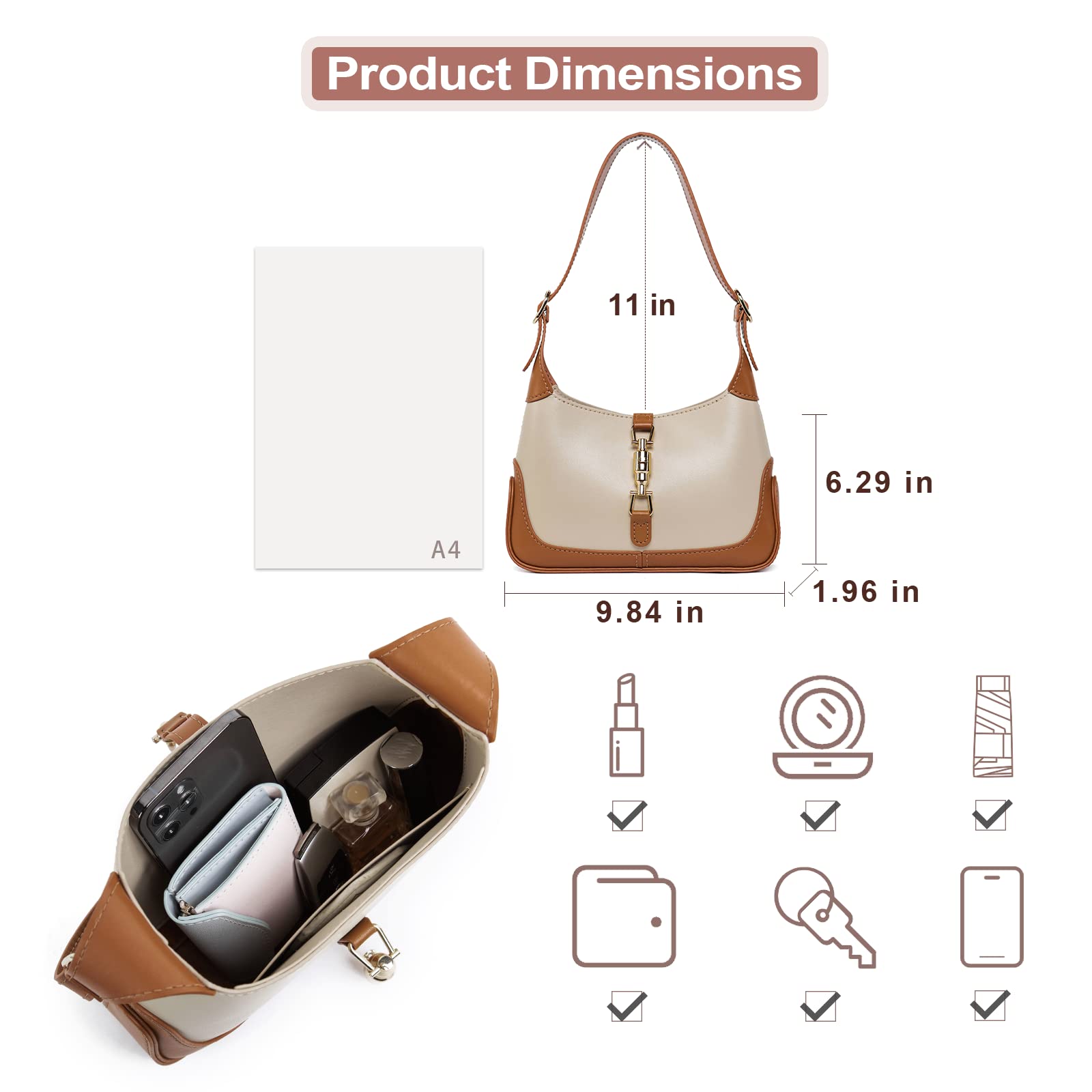 POPSEWING Kit de bolsa de costura de cuero para mujer, kit de costura para adultos, bolso de trabajo, kit de fabricación de bolsas de bricolaje para regalo personalizado