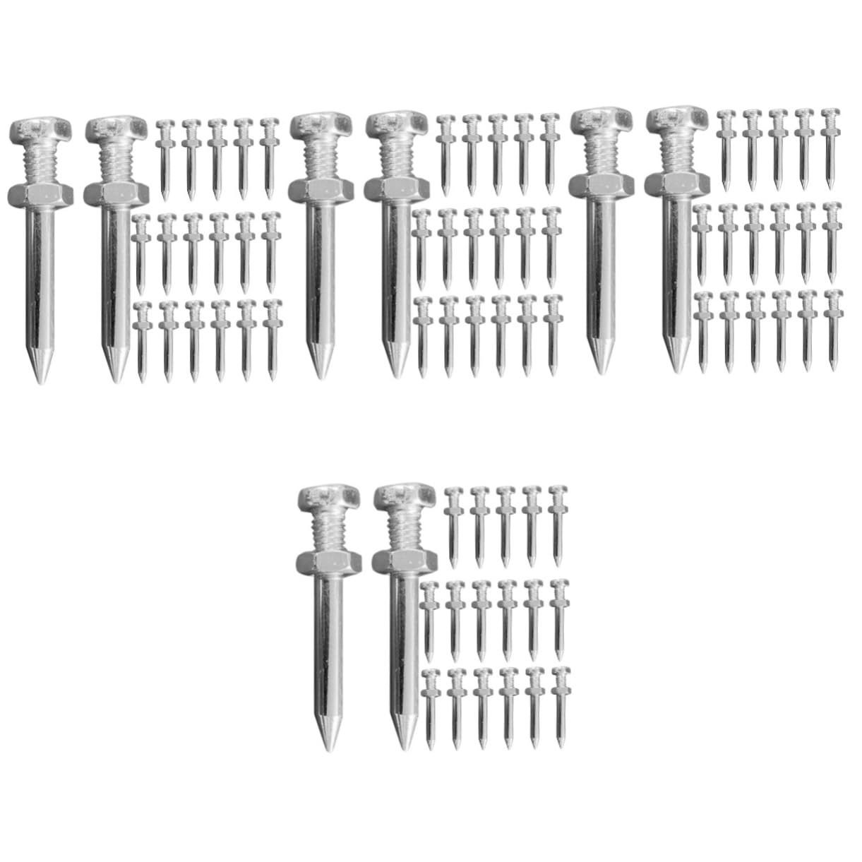 ULTECHNOVO 4sets Garden Lawn Aerator Shoes Nails Aerator Stake for Shoe Lawn Air Tool 26pcs*4