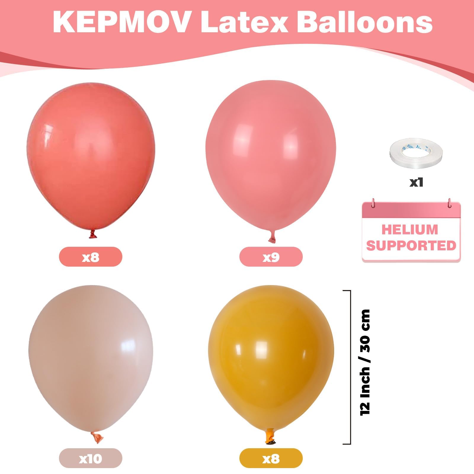 Różowe i żółte balony, 30 cm retro różowe żółte balony, 35 szt., zakurzony różowy, maka, pomarańczowe, lateksowe balony dla dziewcząt, boho, urodziny, wieczór panieński, ślub, zaręczyny, dekoracje