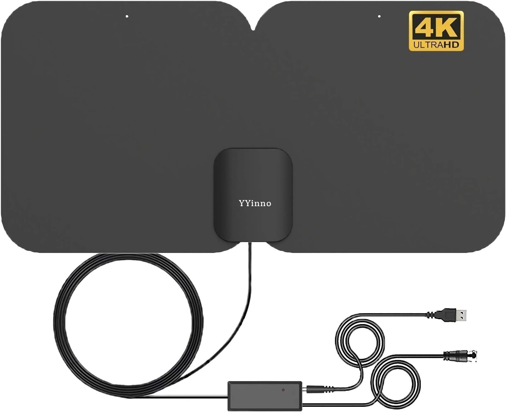 TV Antenna Indoor Amplified HDTV Antenna TV Digital HD 4K,80 Miles Range Max,with Powerful Amplifier 16.5 FT Coax Cable,2021 Newest
