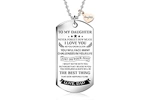 To my badass daughter dog tag