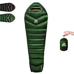 Down Backpacking Sleeping Bag 620FP Lightweight Sleeping Bag for Adult Backpacking Hiking Camping with Compression Bag