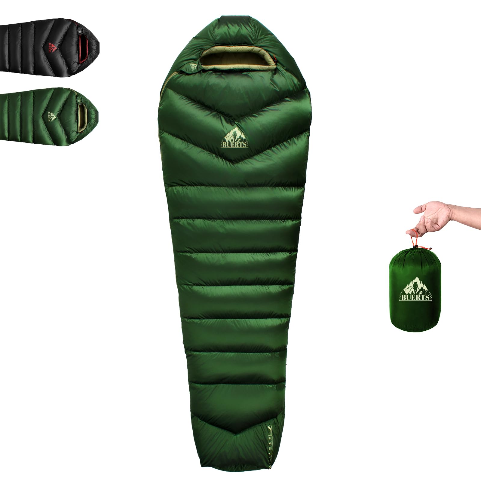 Down Backpacking Sleeping Bag 620FP Lightweight Sleeping Bag for Adult Backpacking Hiking Camping with Compression Bag