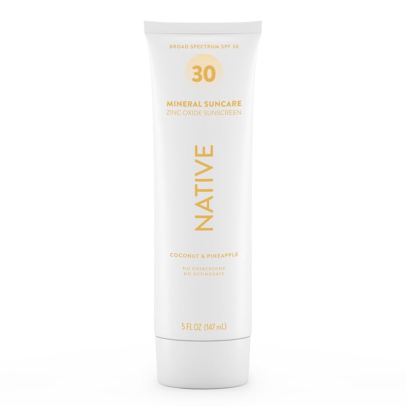 Protetor solar corporal Native FPS 30, óxido de zinco, fragrância de abacaxi e coco, 142 g