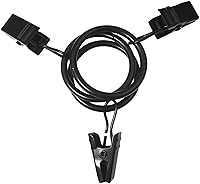 Vista 8 de Paquete de 100 anillos de cortina con clips, ganchos de anillos de clip de cortina, clips para colgar cortinas y lazos, anillo de 1 pulgada