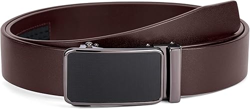 wolksprong Ratchet Belts for Men,Heavy Duty Belt for Men, Italian Full Grain Leather,Elegant Gift Box