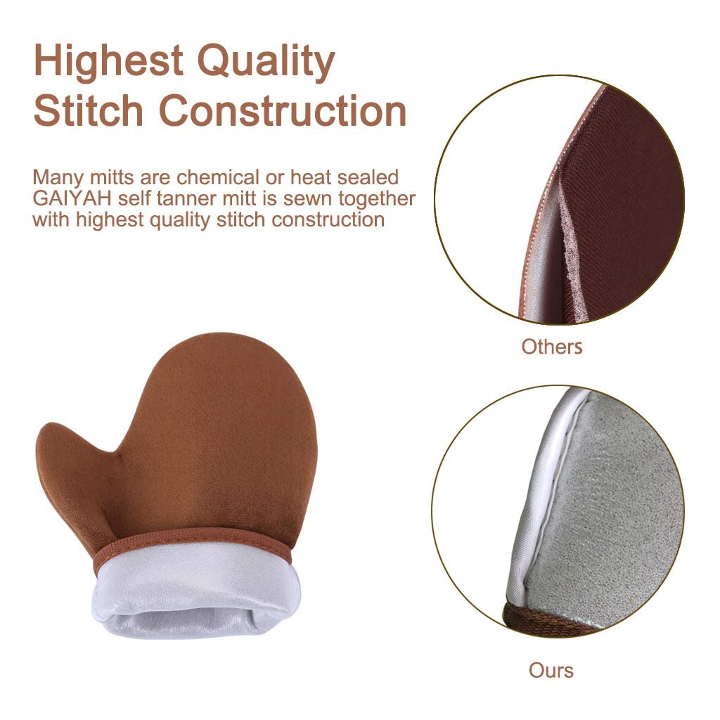 GAIYAH Self Tanning Mitt Applicator Self Tanner Mitt Applicator Tanning Mitts Self Tanner With Thumb Ultra Soft Tanning Glove For Self Tan Mitt Applicator : Beauty & Personal Care