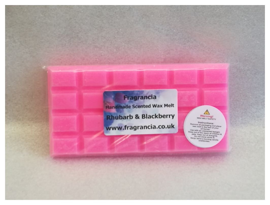 Fragrancia A Single Handmade Highly Scented Wax Melt Bar (Fragrances N - Z) (Rhubarb & Blackberry)