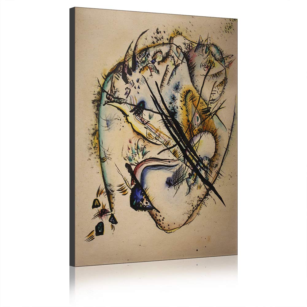 Toile Kandinsky Peinture pour Murs Vides et Décoration Murale Salon