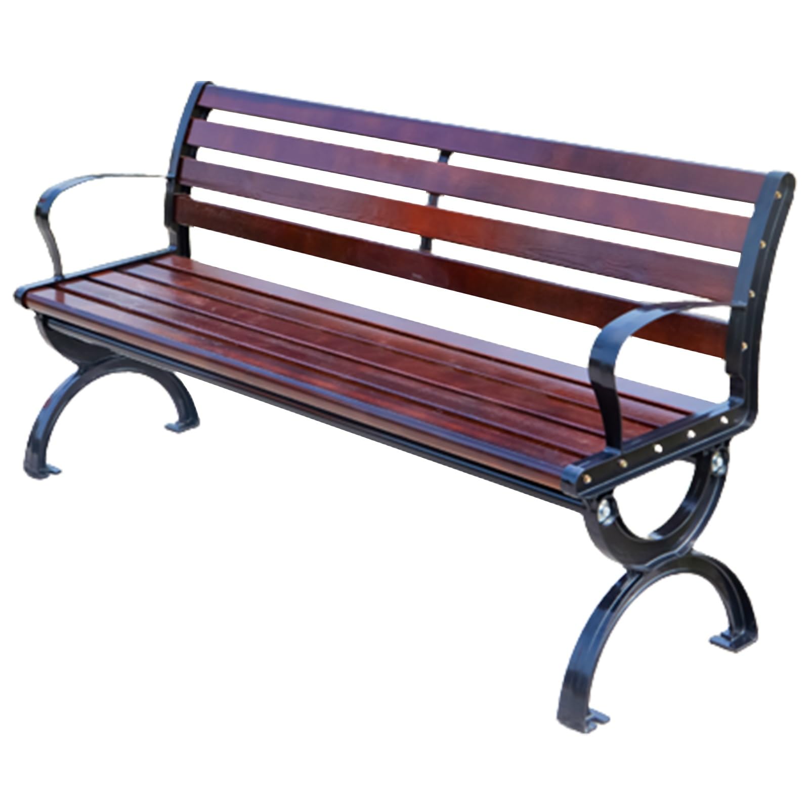 Banc de jardin d'extérieur confortable pour équiper une terrasse en ville au design moderne