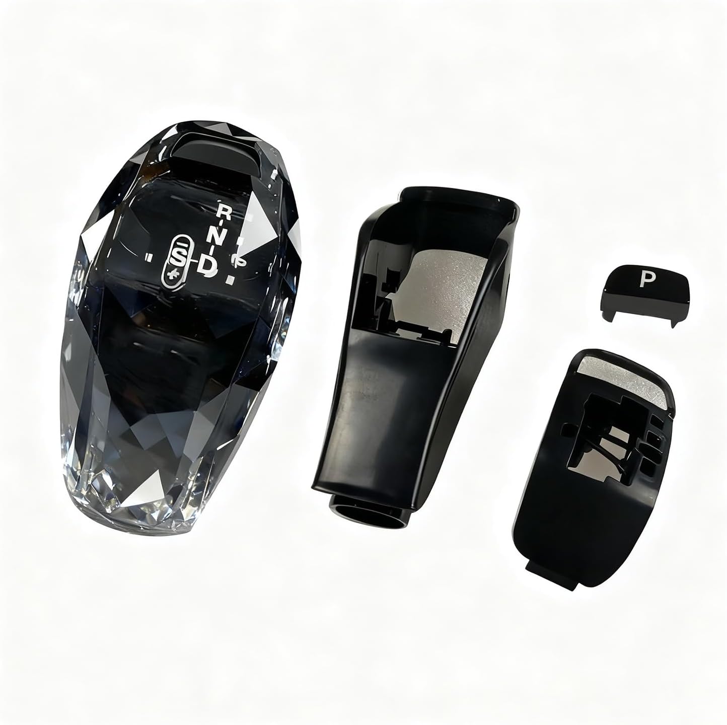 Egreat Crystal Gear Shift Knob Cover Compatible with Land Rover Range Rover Sport 2018-2022, Evoque/Discovery Sport 2020-2023, for Jaguar XE 2020-2025 Interior Accessories