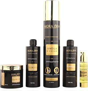 اوميجا كافيار مورا ليسا للشعر 1 لتر (مع مجموعه اوميجا كافيار مورا ليسا الكل 5 قطع)