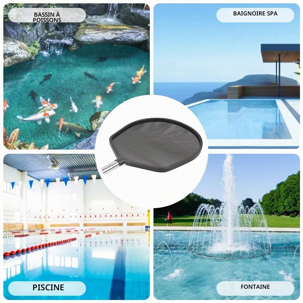 DOBEN Épuisette de Piscine, Skimmer avec Filet Ultra Fin, tête en Maille Compatible avec Les Barres télescopiques courantes, pour Piscine, étang, Aquariums
