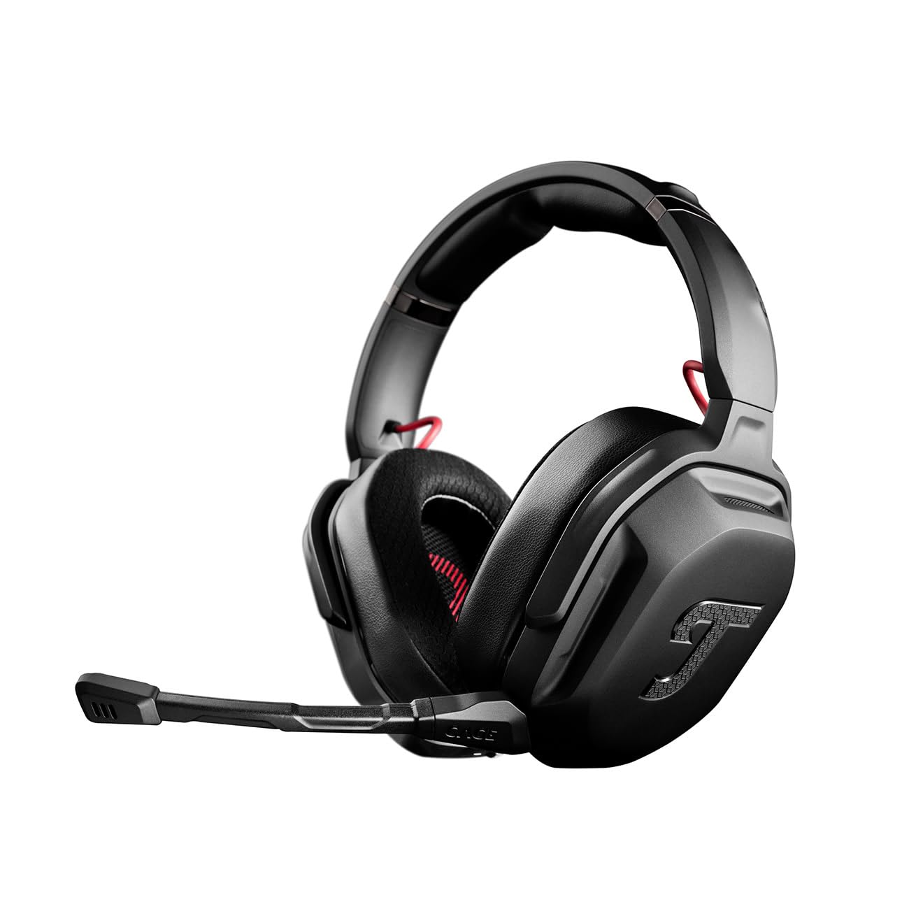 Teufel Cage Pro - Auriculares inalámbricos para videojuegos, Bluetooth, con micrófono integrado, duración de la batería 68 horas, sonido envolvente virtual 7.1 DTS X V2, USB, para PC, PS5, Xbox,