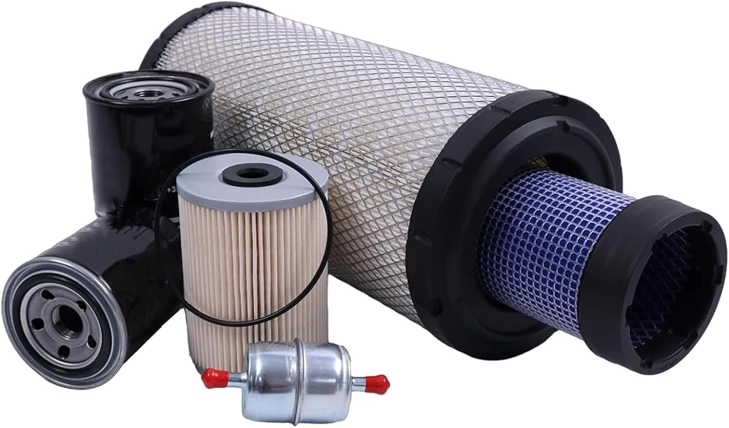 FridayParts 500 Hours Filter Kit Compatible for John Deere Skid Steer Loader 330G 332G 331G 333G Replacement