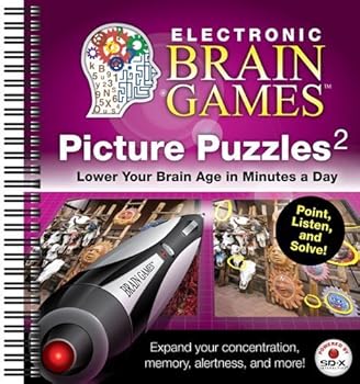 Spiral-bound Electronic Brain Games: Picture Puzzles #2 Book