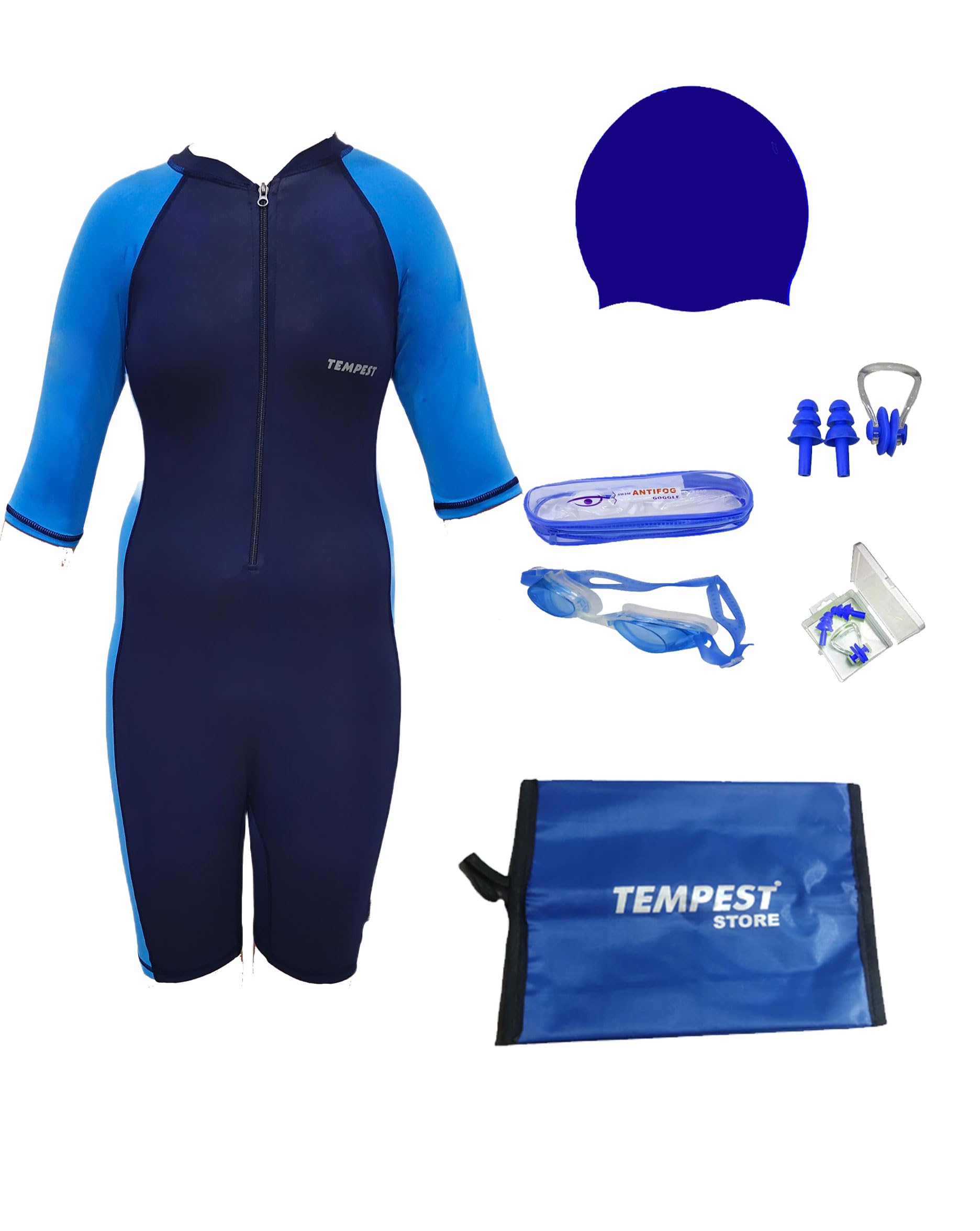Tempest Girls's Lycra Stretchable Multipurpose Wear for Swimming I Diving I Cycling I Aerobics | Skating-image-22