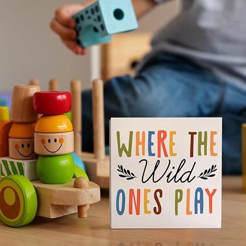 Miniatura 5 de Letrero de madera para decoración de escritorio de sala de juegos, habitación de juguetes, dormitorio de niños, regalo de guardería para bebé, niño,