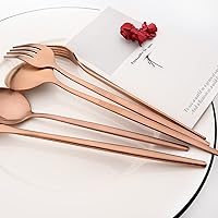 Vista 4 de Cuchara de café de acero inoxidable mate de 8 piezas de 5.11 pulgadas, cuchara pequeña de helado