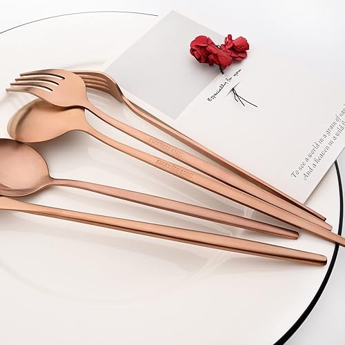 Miniatura 4 de Cuchara de café de acero inoxidable mate de 8 piezas de 5.11 pulgadas, cuchara pequeña de helado