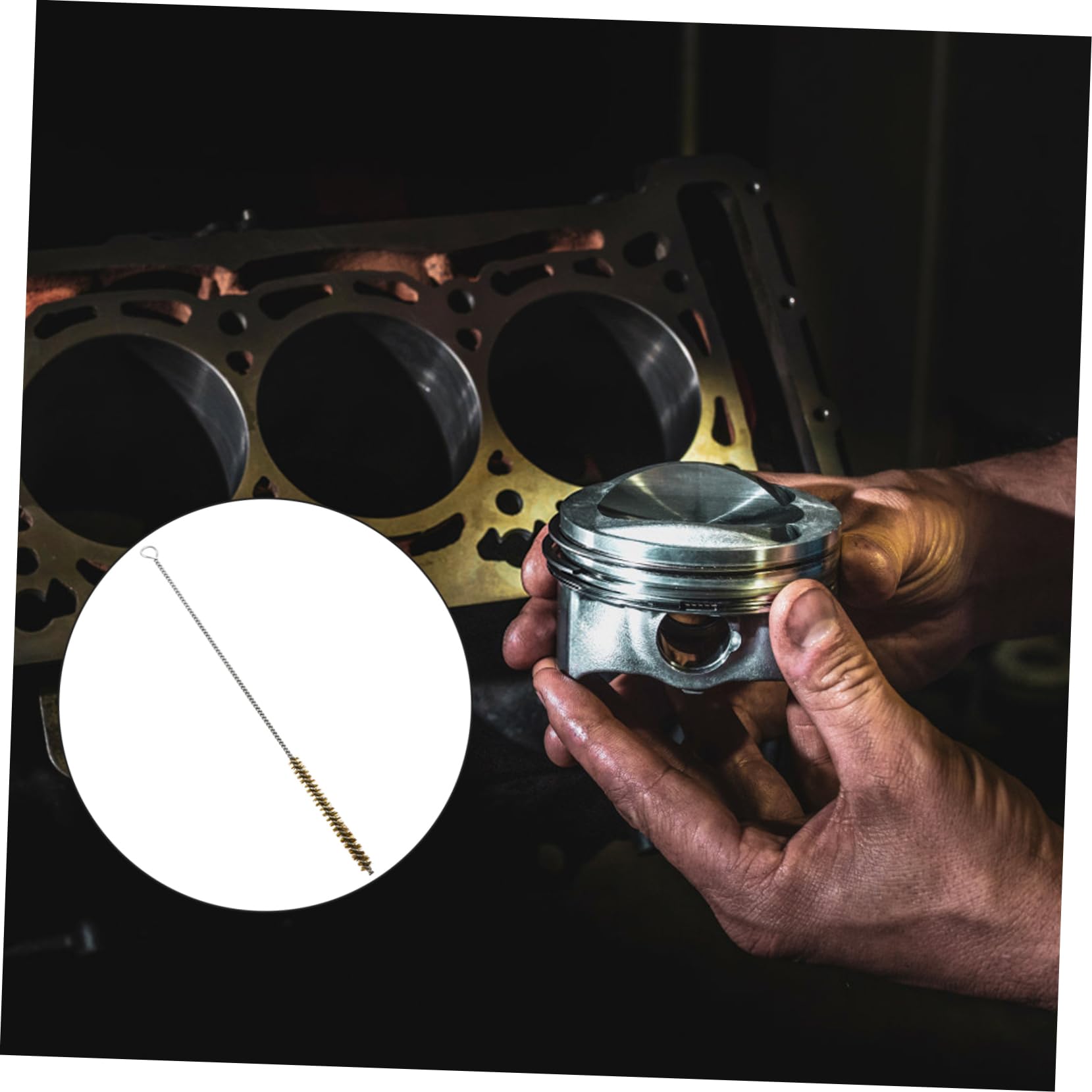 Cabilock 3pcs Drill Wire Brush Wire Cleaning Tube Brush for Slag Cleaning Long Handle Design for Easy Use