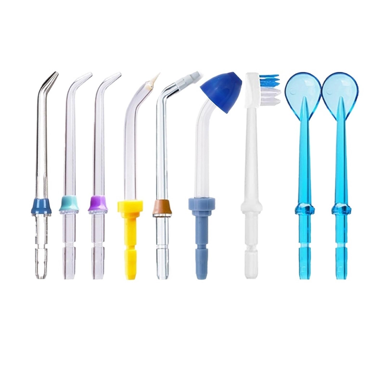 Compatibile Con Il Set Di Punte Waterpik Flosser Jet Da 9 Pezzi Piezas del regador oral | Confezione da 9 punte for getto, for irrigatore Waterpik, set di ricambio, filo interdentale(New type)