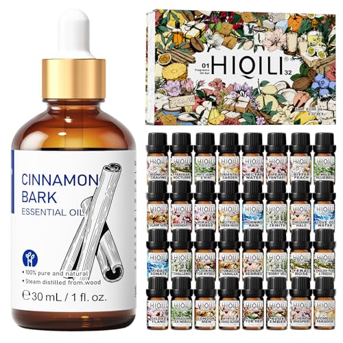 Aceite esencial de canela HIQILI 30ML y oil 5ML x32 set