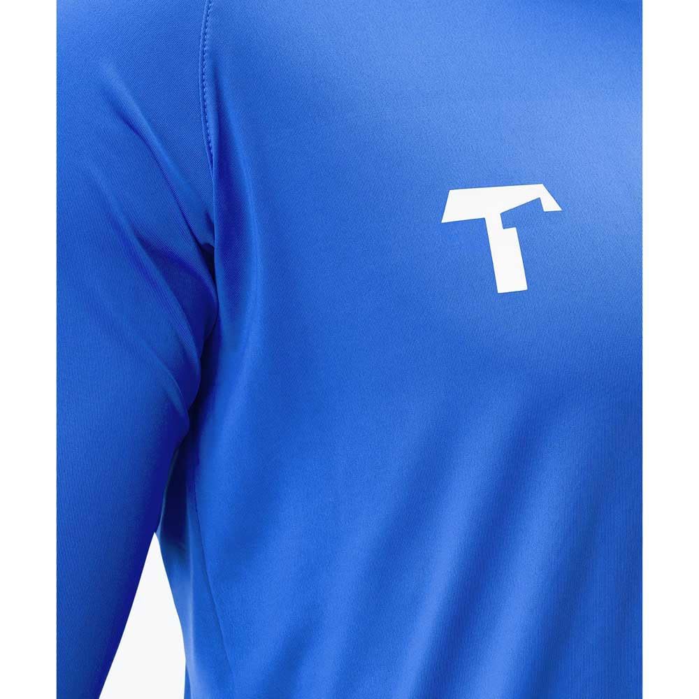 T1TAN Torwarttrikot - Fußballtrikot für Torhüter - Langärmliges Trikot für Herren, Damen und Jugendliche - Farbe blau - Größe M