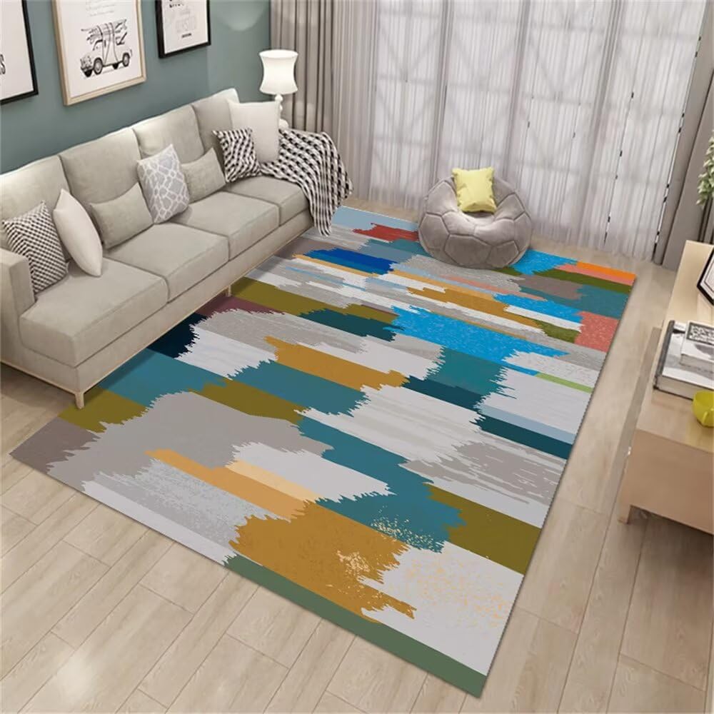Tapis pour enfant lavable et insonorisant tapis de salon vif 140x200 cm