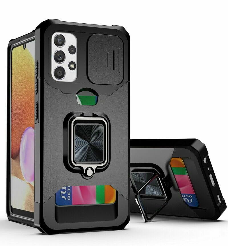 Étui Samsung S25 Ultra noir avec coque rigide silicone et protège caméra