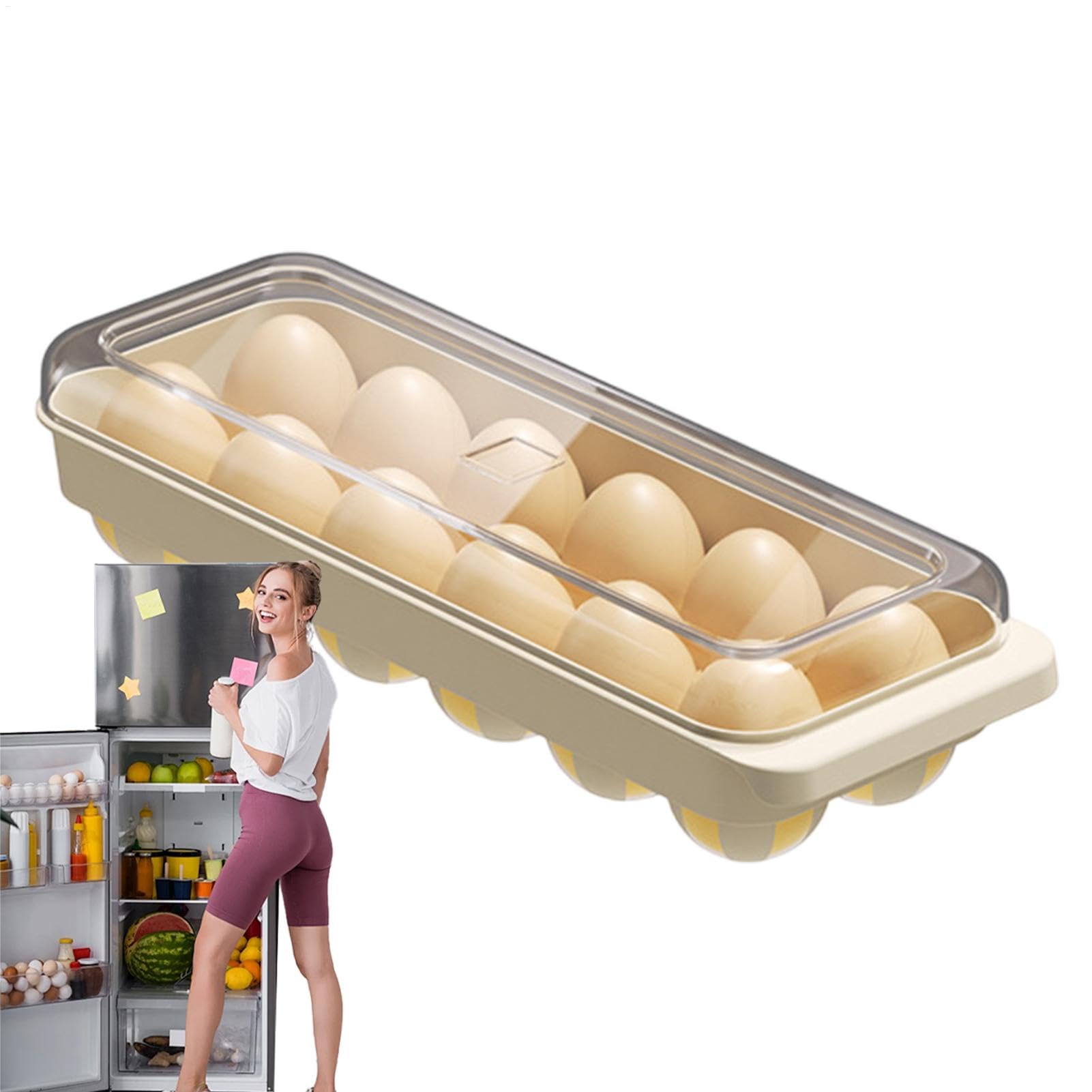 Porta huevos apilable de 12 ranuras con tapa protectora rígida 1