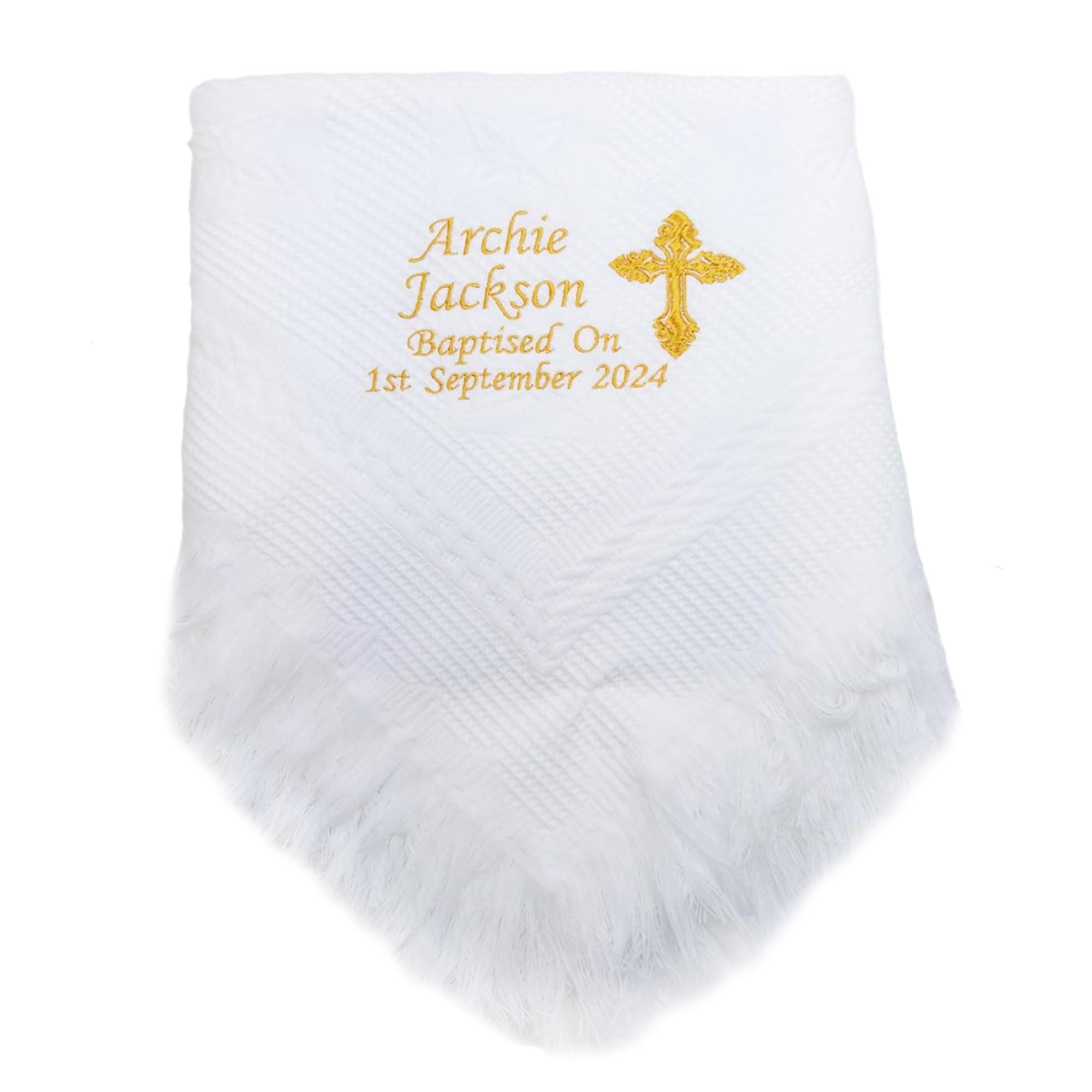 inspired creative design Personalised Embroidered Baby Shawl. This Pretty White Christening/Baptism/Naming Day Blanket, Keepsake, Christening Gift, Baptism Gift (Star Shawl)
