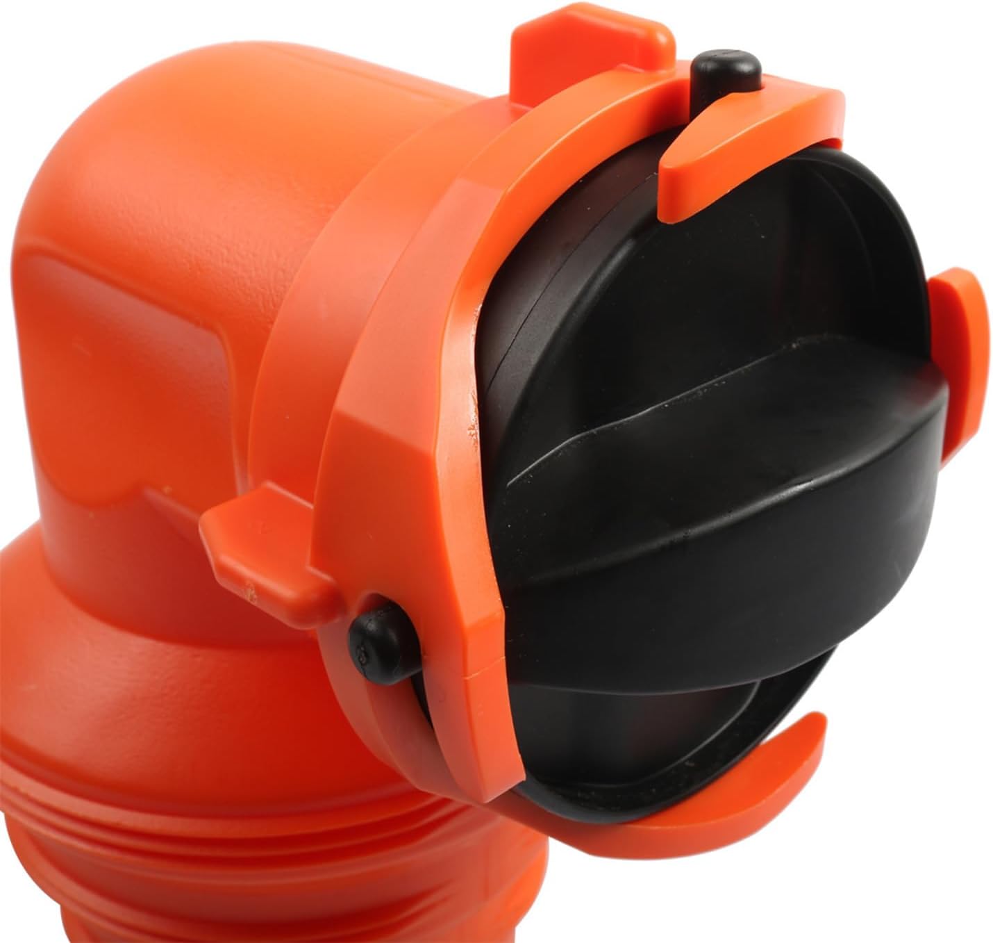 RV Sewer Hose Elbow | 90 Degree Leak-Proof Connector | Leak-Proof Sewer Hose Fitting Elbow with 2 Lids | for Camper Drainage Plumbing Wastewater Sewage Odor Tight Connection