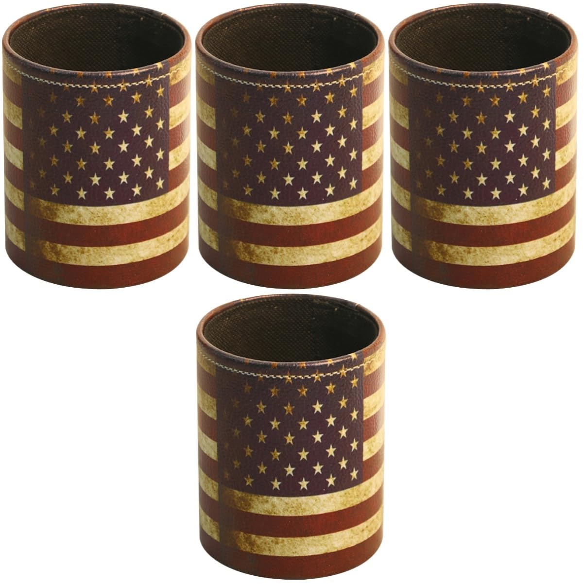Porte-crayons en cuir PU pot de rangement pour pinceaux de maquillage