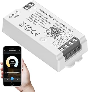 SEZO C02W CCT WiFi Bluetooth LED Controller Gruppensteuerung Kompatibel mit Alexa Google Home/Tuya Smart Life APP Steuerung Arbeit With LM091 LM096 LM007 WR02RF Remote DC12-24V