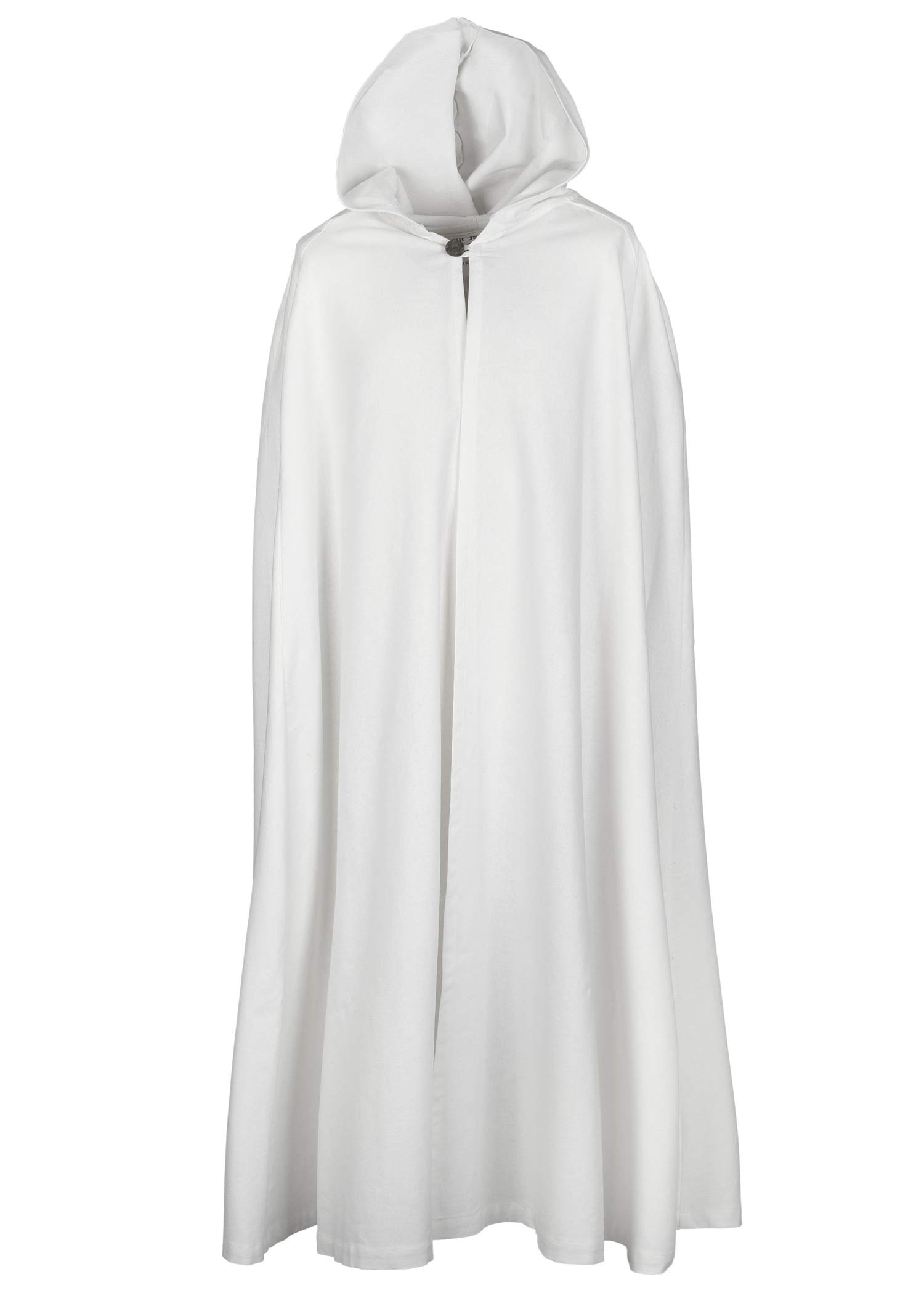 Battle-Merchant Burkhard - Medieval Cloak with Hood - For Men and Women - LARP Wizard Costume - Natural