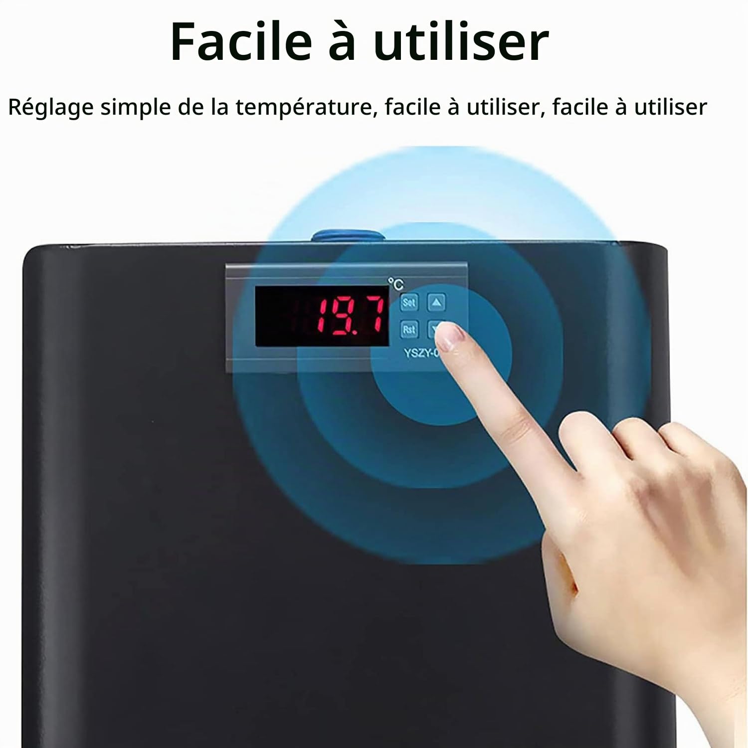 160L/300L/500L Refroidisseur d'eau D'aquarium,Thermostat D'aquarium,Fish Tank Chiller Refroidisseur De Réservoir Poisson,pour Culture Hydroponique d'eau Salée/d'eau Douce 300L