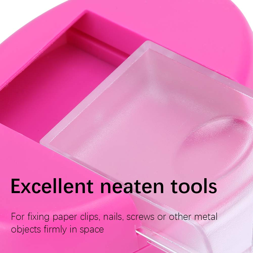 Alfiletero de Costura Magnético con Ranura Central – 5 Colores, Potente Imán para Almacenamiento de Alfileres, Carrito Multiusos para Agujas, Clips de Papel y Pequeños Objetos Metálicos,