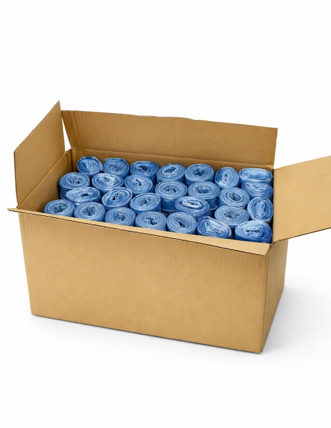 JARDIN202 - Bolsas de basura 50 litros con autocierre azul 70x75 cm 10 unidades resistentes y antigoteo para uso doméstico y profesional | Pack 30 uds