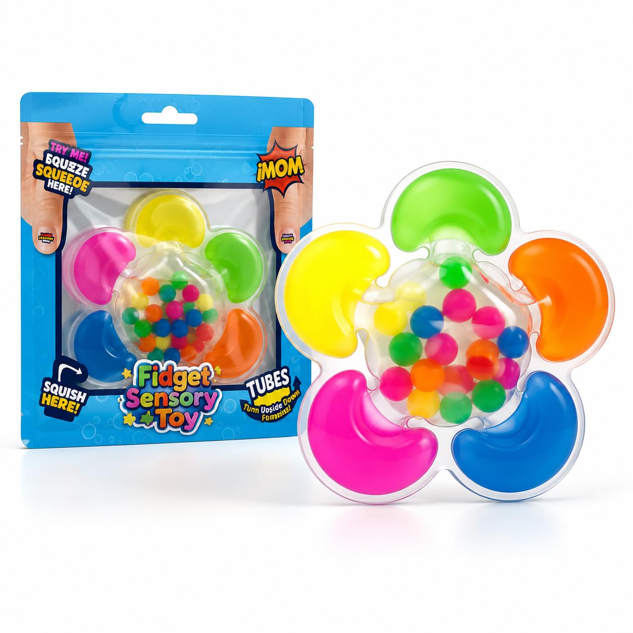 Color Sorting Sensory Toys for Autism, Roadtrip Travel Essenstial for Toddler, Color Matching Fidget Toy Preschool Learning Activities Educational Calm Down Montessori Toy for Kids Ages 1 2 3-image-2