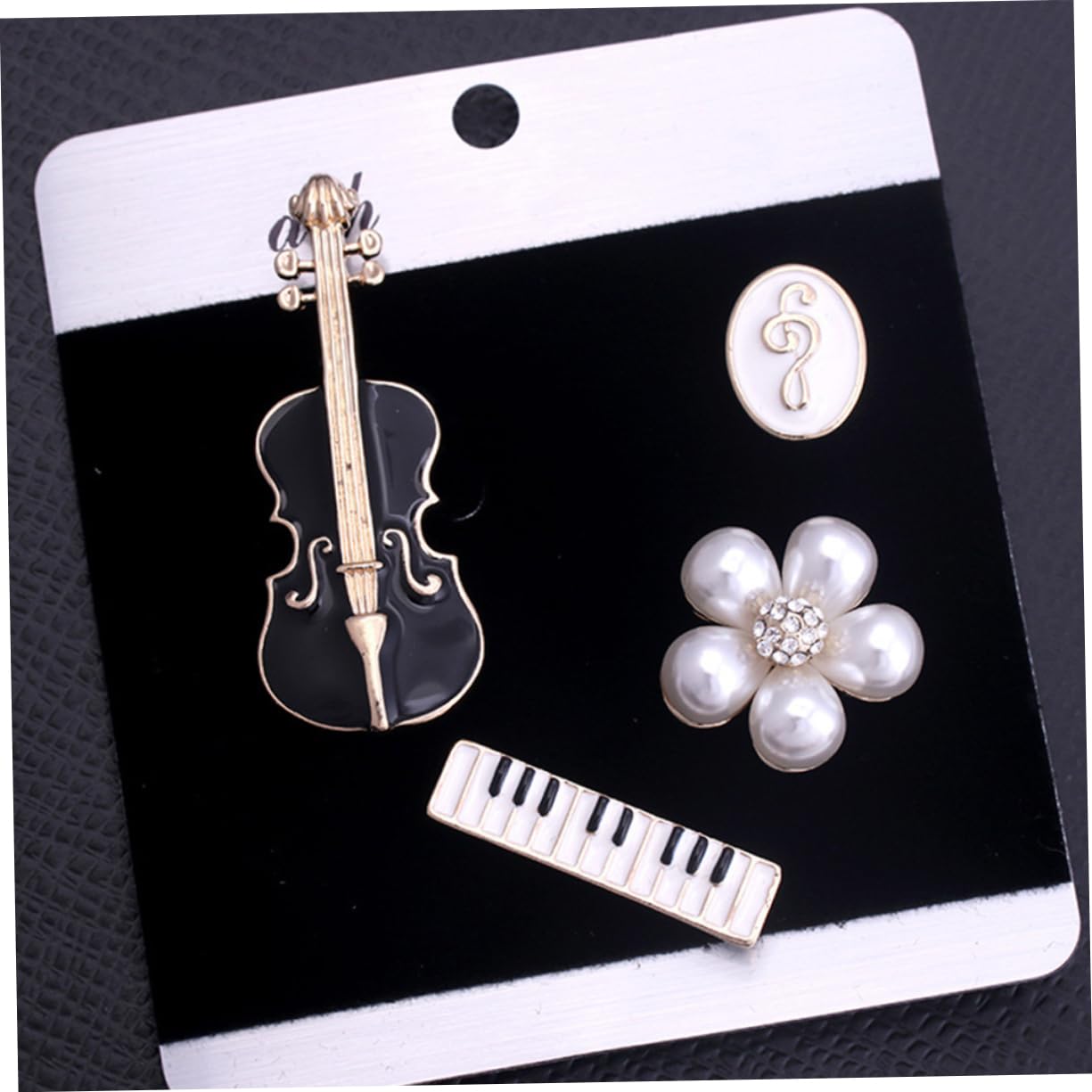 LIFKOME 20piezas Alfileres De Elegantes Para Mujeres Broches De Violín y Piano Accesorios De Moda Para