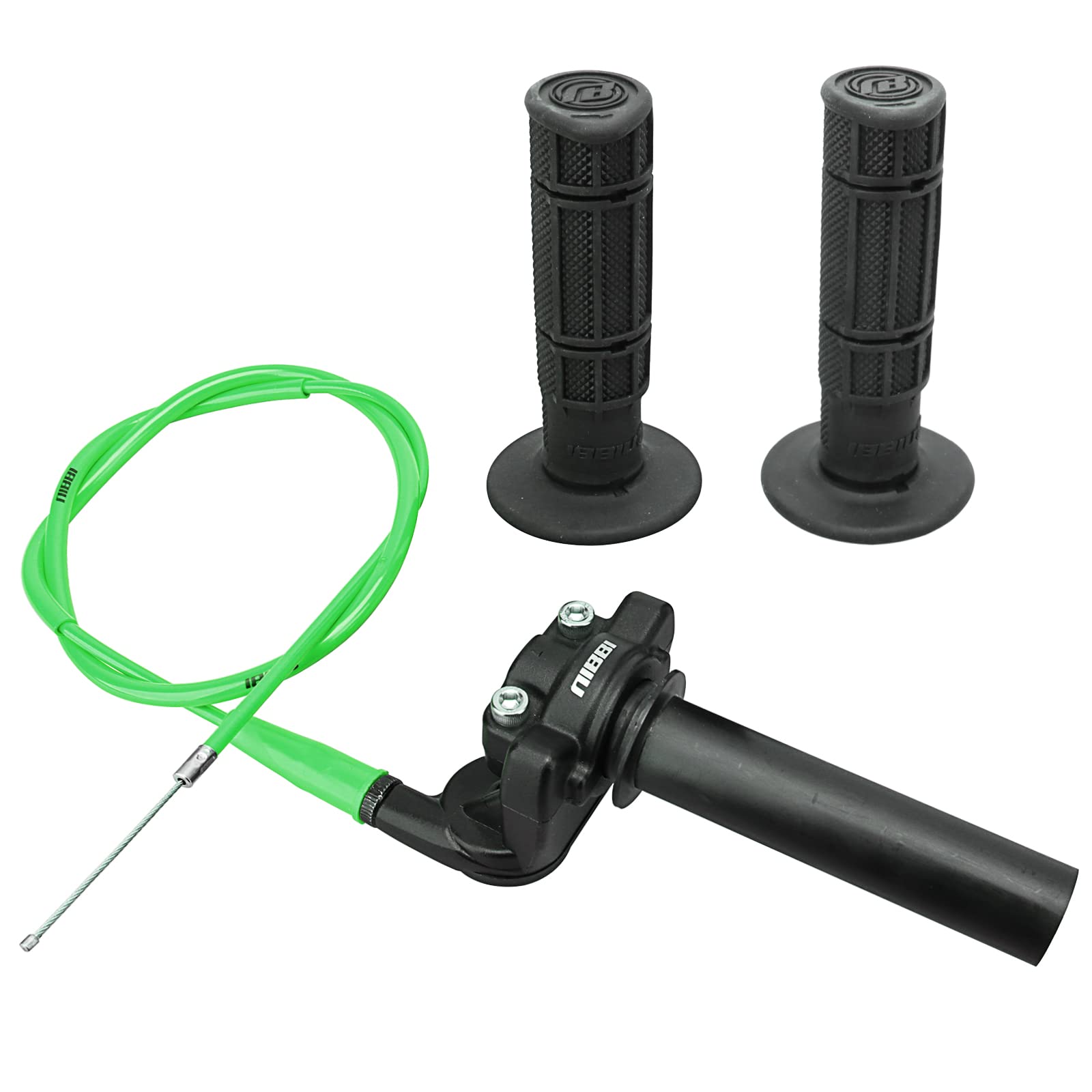 Nibbi Cable De AceleracióN 104cm Y AleacióN De Aluminio 22mm (7/8 ') Conjunto De Acelerador De TorsióN RáPida Del Manillar Para VehíCulos Todoterreno De Cuatro Pozos Atv 50-250cc…