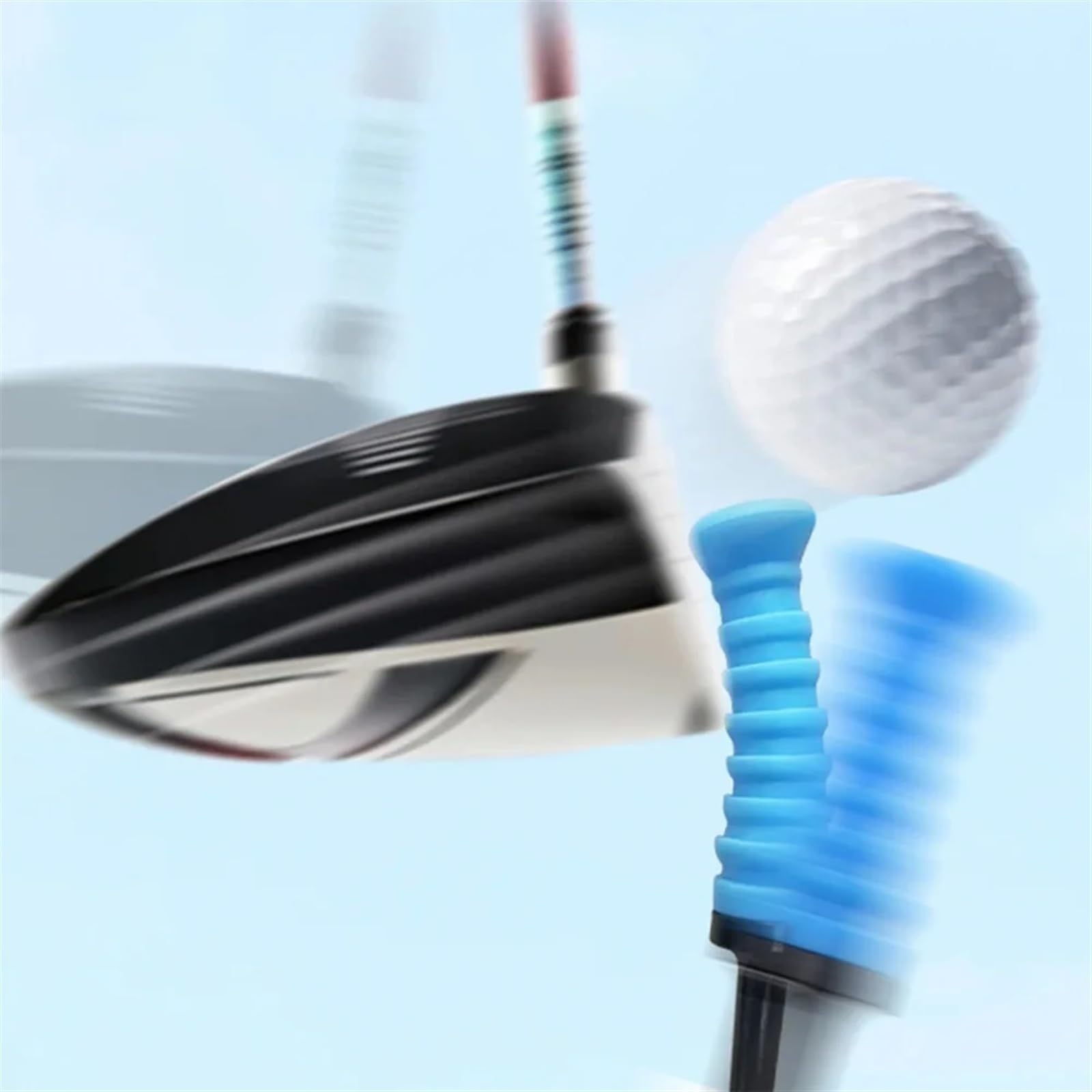 Golf Tee 5Pcs Golf Gummi Tee 83,0mm Golf Ball Halter Golf Elastischen Ball Tee for Golf Üben FüR Einen Idealen Abschlag