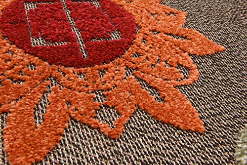 Tapete decorativo Unique Loom 65x185 cm marrón naranja miniatura 6