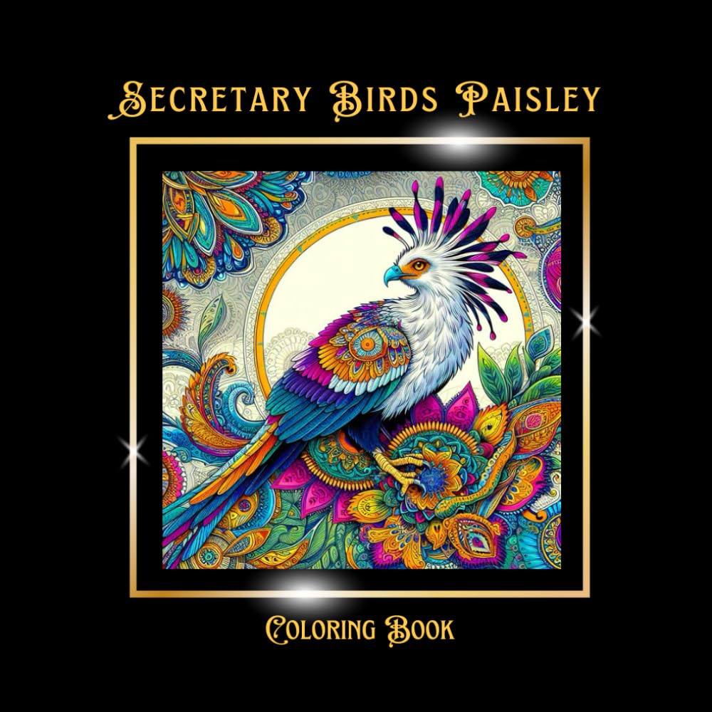 Secretary Bird Coloring Book – a masterpiece for art enthusiasts of all ages! Immerse yourself in the fascinating world of wildlife as you bring these ... Bird Illustrations. Sized at 8.5X8.5 inche