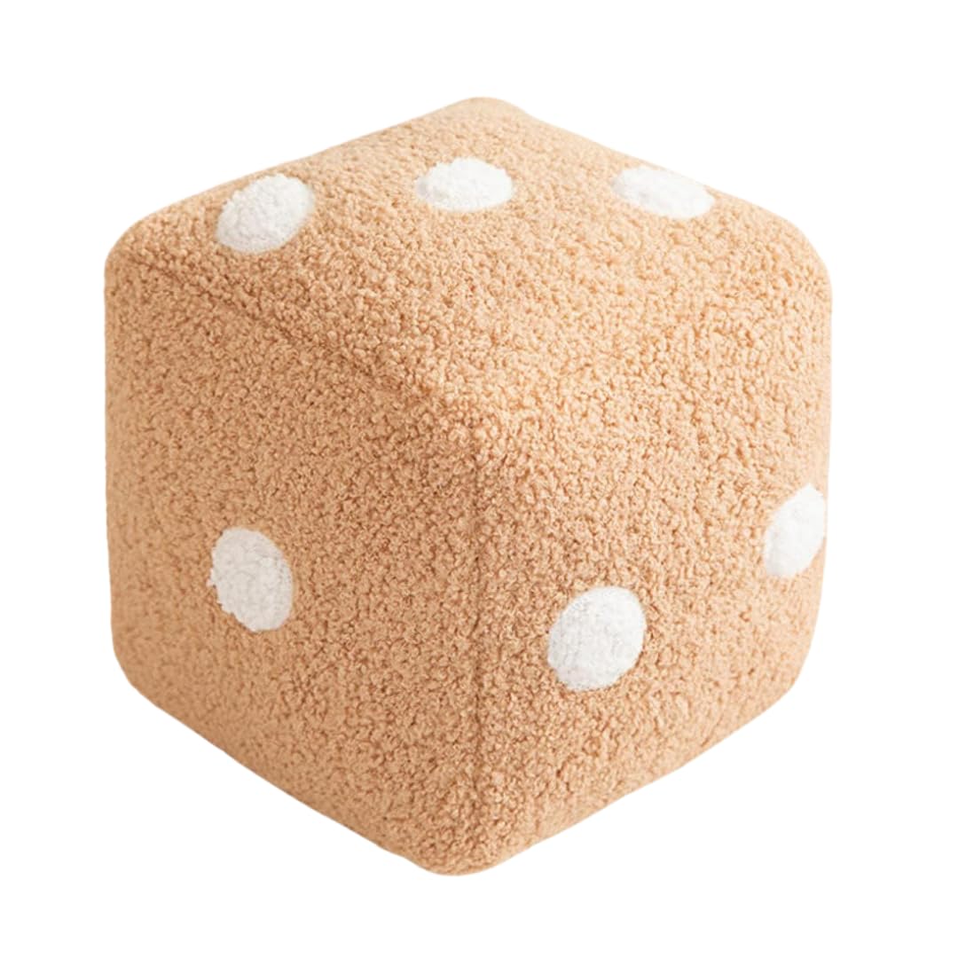 TechMax Solution Cute Brown DICE Plush Pillow Soft Toy (B0D6FHXL7J) Amazon Price History, Amazon Price Tracker