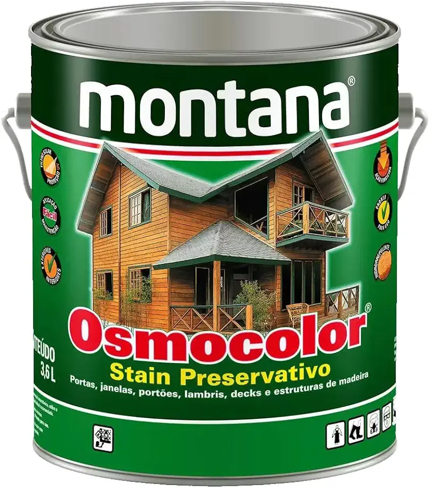 Stain Osmocolor Madeira Branco Neve Montana 3,6 Lt